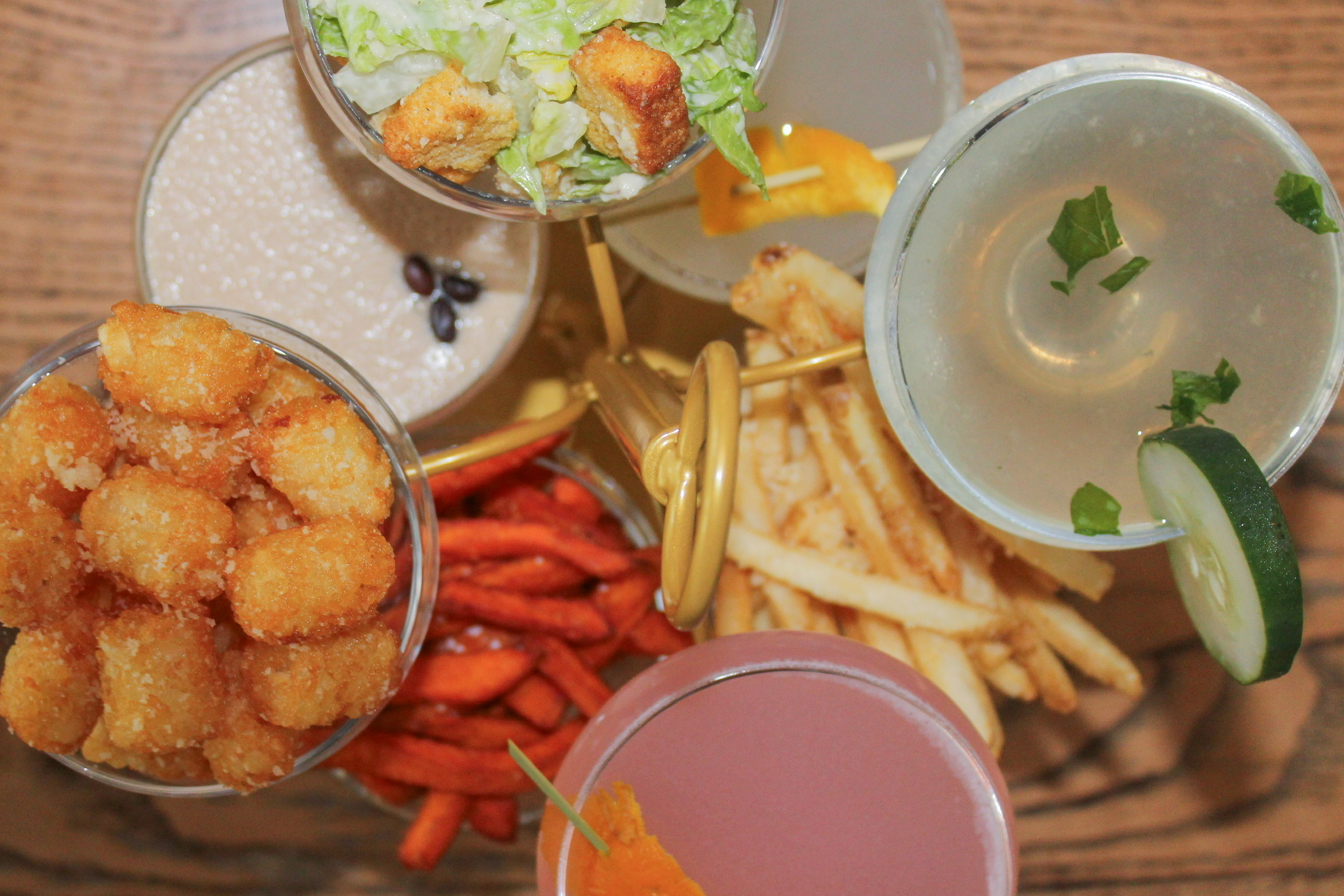 Food spread at The Standard